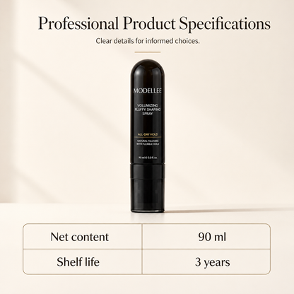 Fluffy Hair Shaping Spray Long Lasting Volumizing Mist with Peach Fragrance