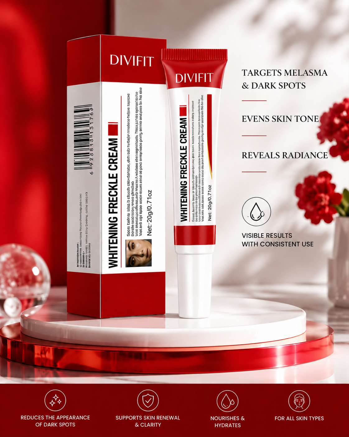 Mooyam Melasma, Freckles and Dark spot Removal Cream