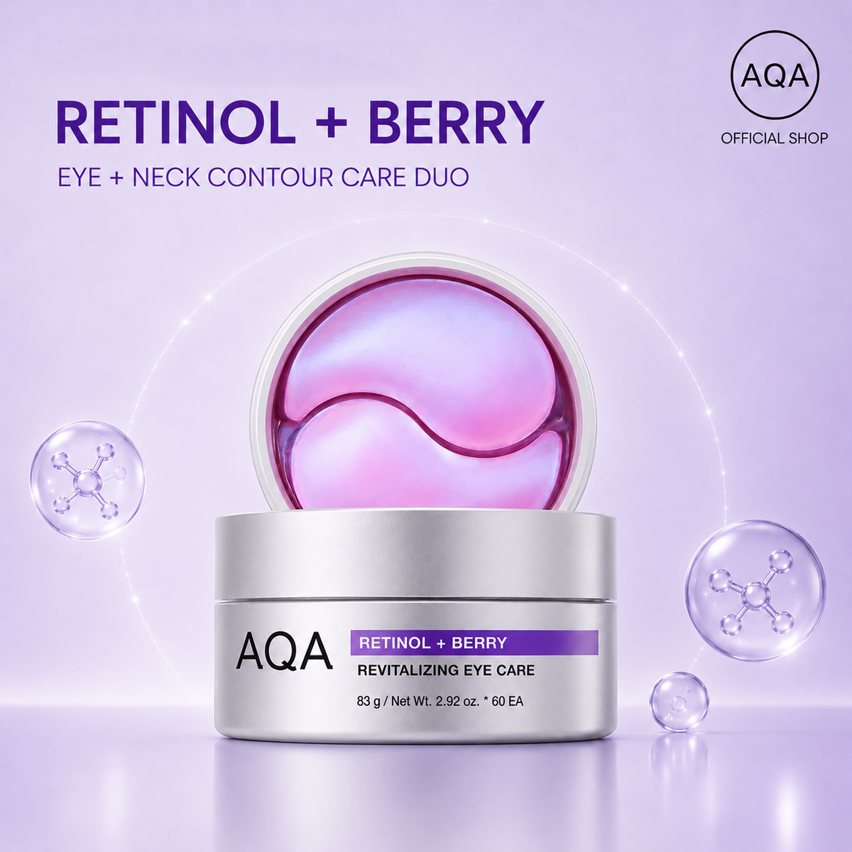 AQA Retinol Berry 10-Minute Revitalizing Eye Patch