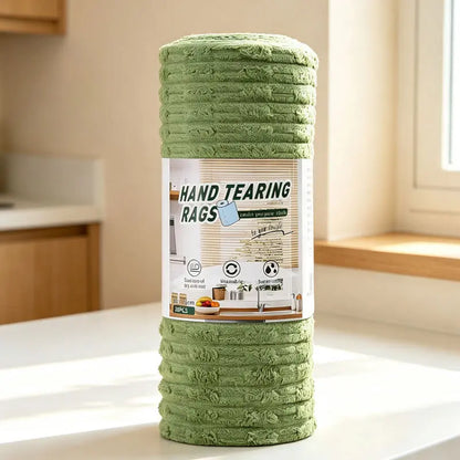 20 PCS Tearable Antibacterial Cleaning Cloths, 10A-Grade Reusable Wet/Dry Lint-Free Rags