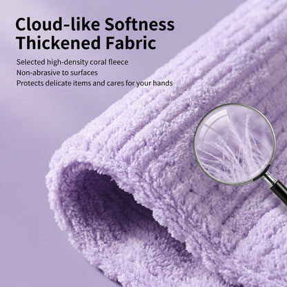 20 PCS Tearable Antibacterial Cleaning Cloths, 10A-Grade Reusable Wet/Dry Lint-Free Rags